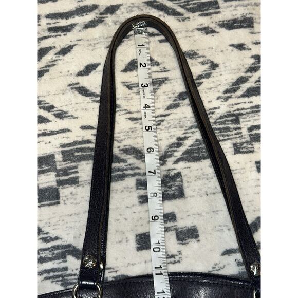 Patricia Nash Poppy Leather Tote In Birds Of Paradise Patriot Blue Purse Handbag - Picture 8 of 16